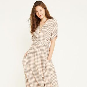 Urban Outfitters gingham midi wrap dress!